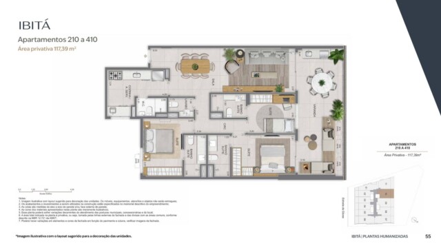planta apartamento ibita sao conrado lancamento performance rj
