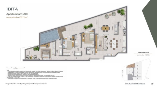 planta apartamento ibita sao conrado lancamento performance rj