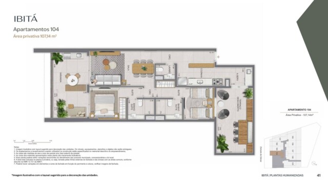 planta apartamento ibita sao conrado lancamento performance rj