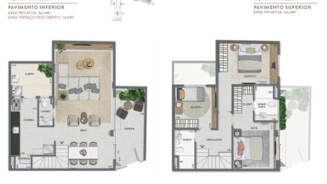 Aqua Village Residence Club planta da casa