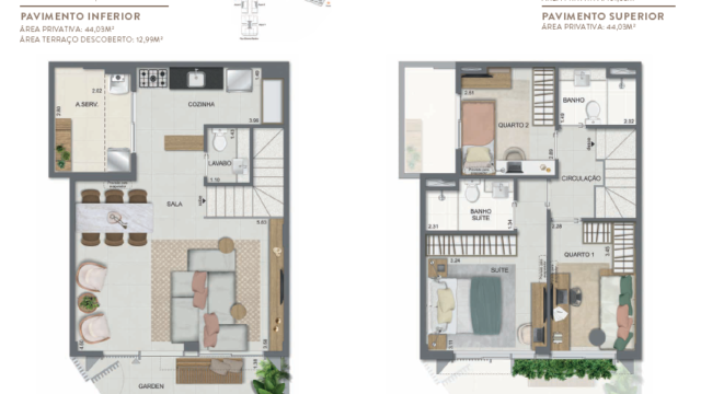 Aqua Village Residence Club planta da casa