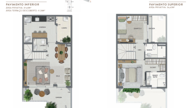 Aqua Village Residence Club planta da casa
