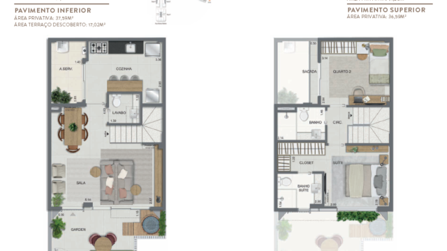 Aqua Village Residence Club planta da casa