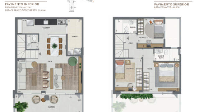 Aqua Village Residence Club planta da casa