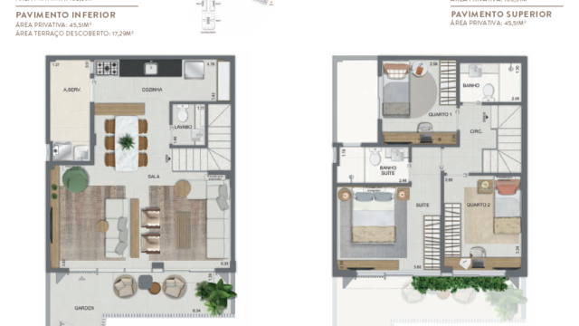 Aqua Village Residence Club planta da casa