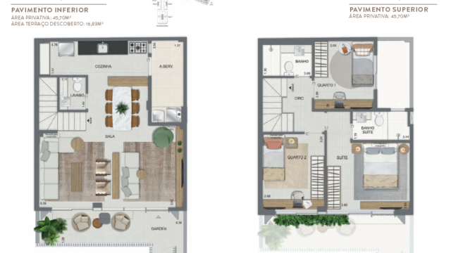 Aqua Village Residence Club planta da casa