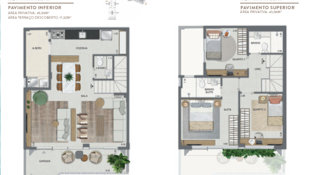 Aqua Village Residence Club planta da casa