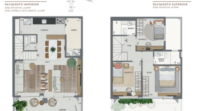 Aqua Village Residence Club planta da casa