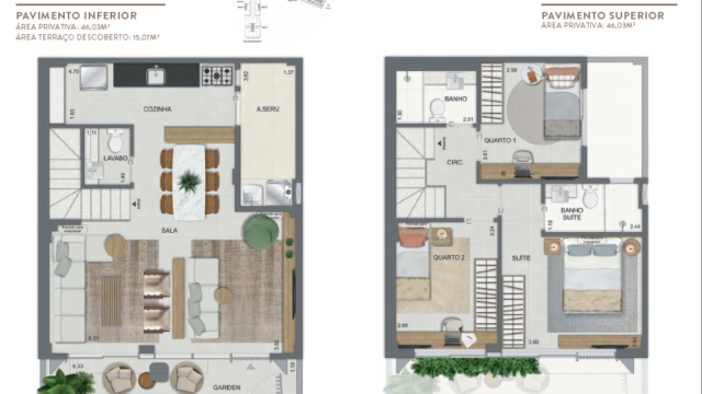 Aqua Village Residence Club planta da casa