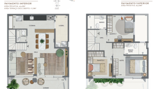 Aqua Village Residence Club planta da casa