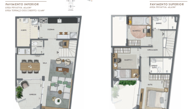Aqua Village Residence Club planta da casa