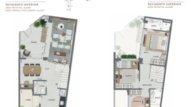 Aqua Village Residence Club planta da casa