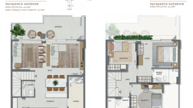 Aqua Village Residence Club planta da casa