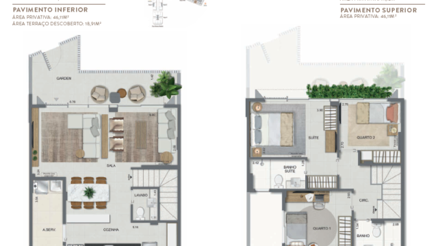 Aqua Village Residence Club planta da casa