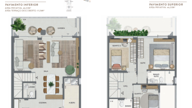 Aqua Village Residence Club planta da casa