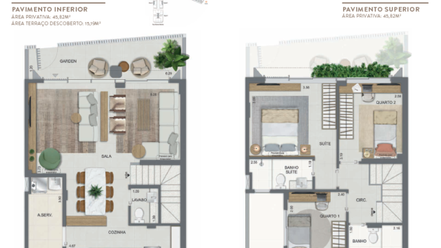 Aqua Village Residence Club planta da casa