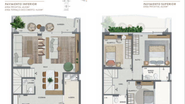 Aqua Village Residence Club planta da casa