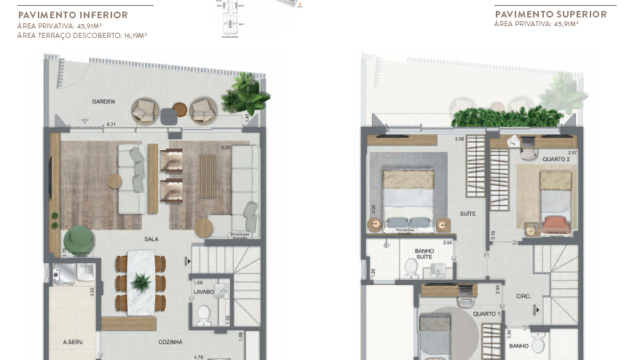 Aqua Village Residence Club planta da casa