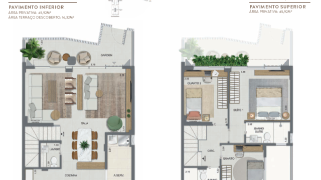 Aqua Village Residence Club planta da casa