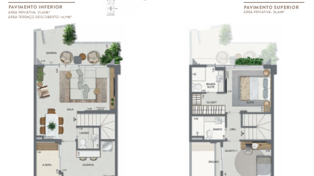 Aqua Village Residence Club planta da casa