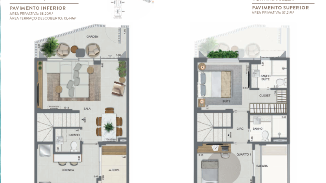 Aqua Village Residence Club planta da casa