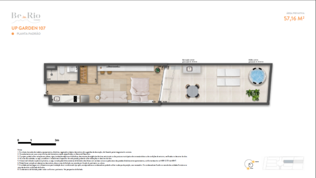 Be in Rio Tonelero Copacabana planta do apartamento Be in Rio Tonelero Copacabana planta do apartamento