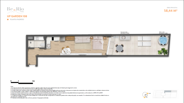 Be in Rio Tonelero Copacabana planta do apartamento Be in Rio Tonelero Copacabana planta do apartamento