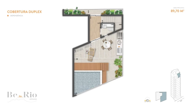 Be in rio arpoador lançamento da brix rua bulhoes de carvalho copacabana planta da cobertura duplex Be in rio arpoador lançamento da brix rua bulhoes de carvalho copacabana planta da cobertura duplex