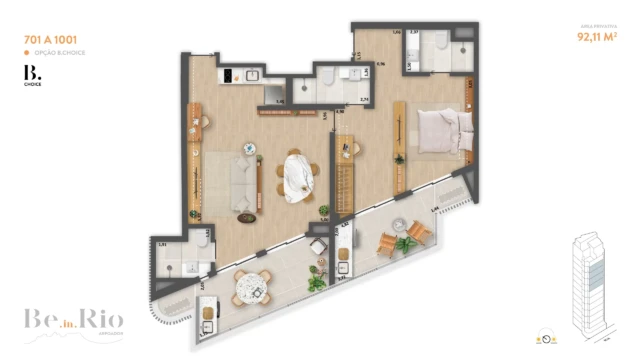 Be in rio arpoador lançamento da brix rua bulhoes de carvalho copacabana planta do apartamento
