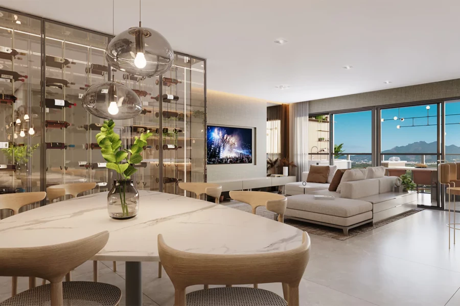 Grand Quartier Rio 2 Fase Parque Sala - Apto 4 suítes GQ 2.000 - Finais 02, 03 ,06 e 07