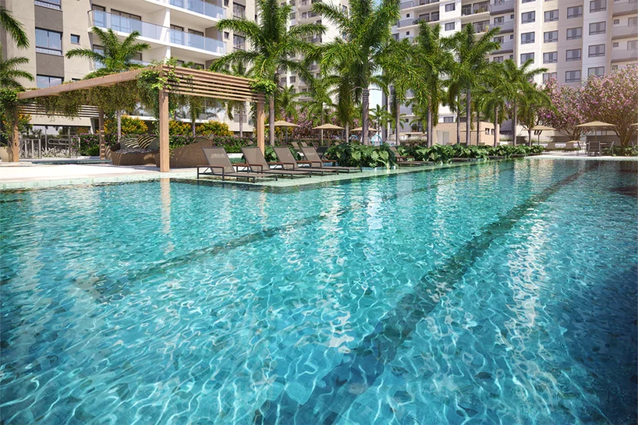Grand Quartier Rio 2 Fase Parque área de lazer Piscina com raia de 25m