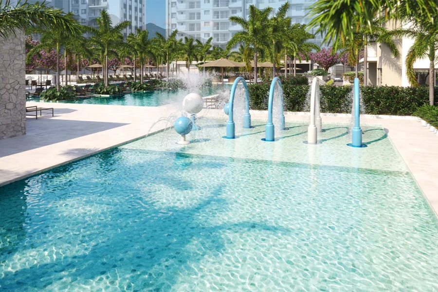 Grand Quartier Rio 2 Fase Parque área de lazer Piscina infantil com Acqua Play