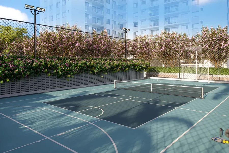Grand Quartier Rio 2 Fase Parque área de lazer Quadra poliesportiva com pickleball