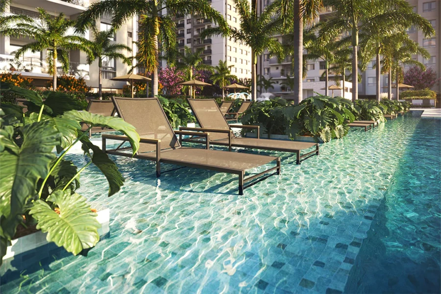 Grand Quartier Rio 2 Fase Parque área de lazer deck molhado
