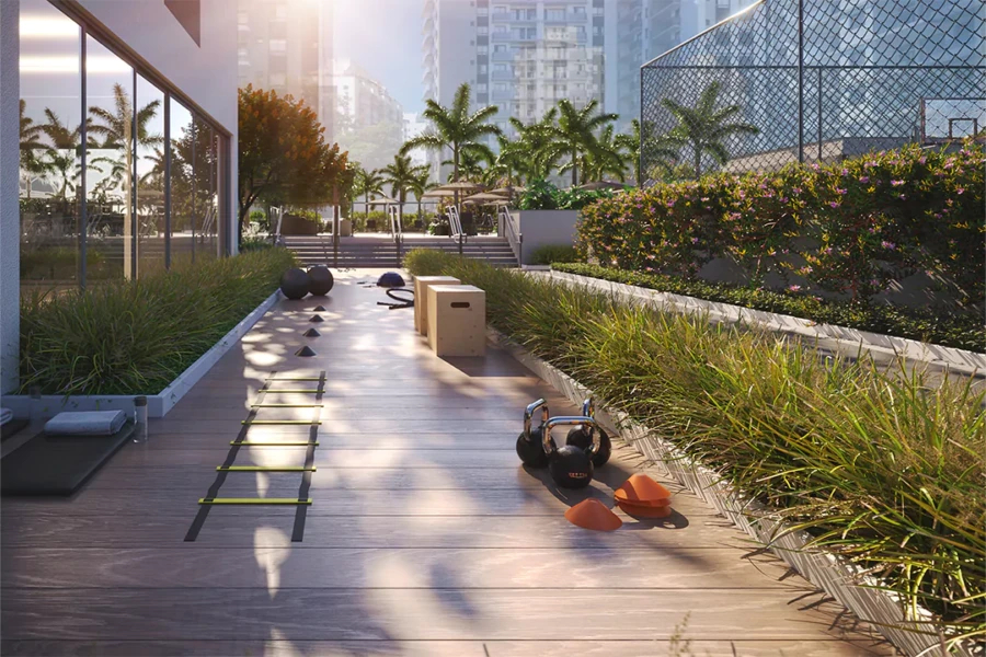 Grand Quartier Rio 2 Fase Parque área de lazer fitness externo