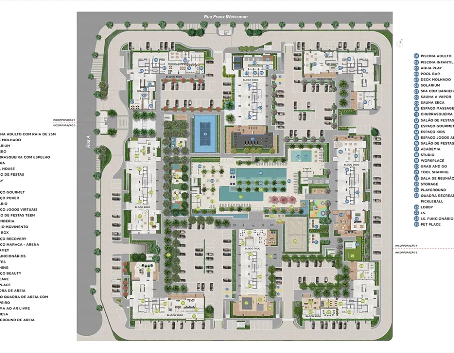 Grand Quartier Rio 2 Fase Parque masterplan do projeto