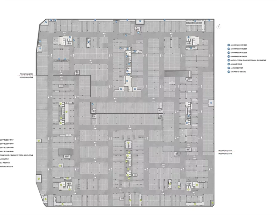 Grand Quartier Rio 2 Fase Parque masterplan subsolo