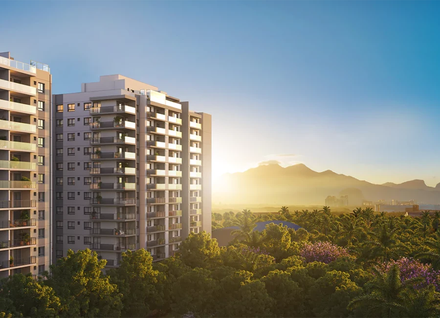 Grand Quartier Rio 2 Fase Parque vista pedra da gavea sol manha