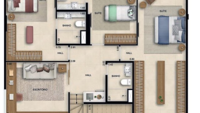 Lar 233 Reserva do Bosque plantas dos apartamentos coberturas e gardens Lar 233 Reserva do Bosque plantas dos apartamentos coberturas e gardens