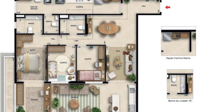 Lar 233 Reserva do Bosque plantas dos apartamentos coberturas e gardens Lar 233 Reserva do Bosque plantas dos apartamentos coberturas e gardens