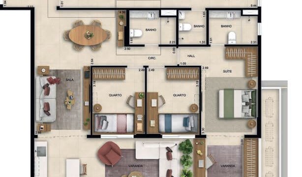 Lar 233 Reserva do Bosque plantas dos apartamentos coberturas e gardens Lar 233 Reserva do Bosque plantas dos apartamentos coberturas e gardens