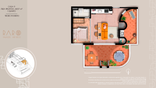 Raro Palacete Art Déco planta da casa 9 Raro Palacete Art Déco planta da casa 9