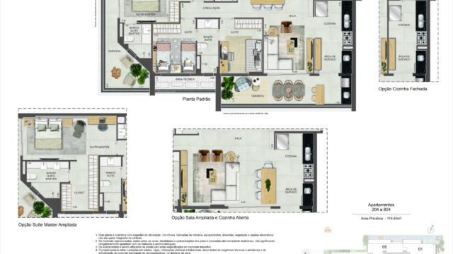 nurban botafogo opportunity planta do apartamento 04 OPCOES